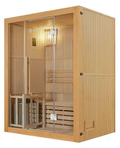 Tradičná saunová kabína / fínska sauna Tampere 150 x 110 cm 4,5 kW