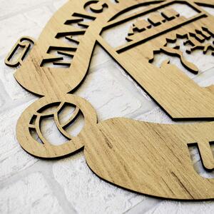 DUBLEZ | Drevený obraz - Logo Manchester United