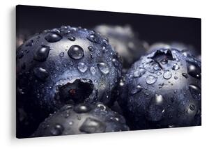 Obraz ovocia s kvapkami vody (90x60 cm)