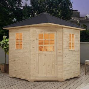 Vonkajšia sauna Eldur s 8 kW ohrievačom & príslušenstvom