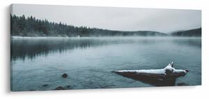 Obraz - ľadové severské jazero (120x50 cm)