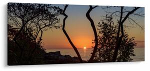 Obraz západu slnka (120x50 cm)