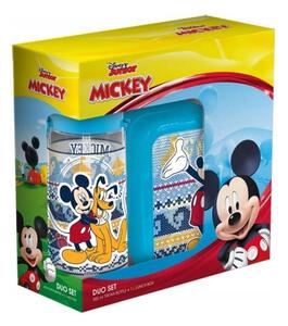 Súprava desiatový box a fľaša na pitie Mickey Mouse