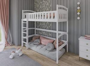 Detská vyvýšená posteľ z masívu borovice MARIANA - 200x90 cm - prírodná