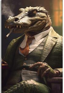 Obraz zvierací gangster krokodíl