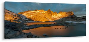 Obraz vysokohorskej krajiny (120x50 cm)