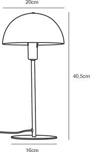 Nordlux Ellen stolová lampa 1x40 W biela 48555001