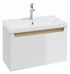 Kúpeľňová skrinka s umývadlom Naturel Stilla 60x30x45 cm biela STILLAD06007U3