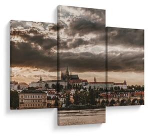 Obraz - zamračená Praha (90x60 cm)