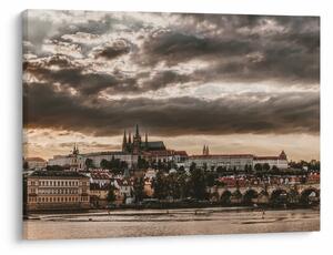 Obraz - zamračená Praha (70x50 cm)