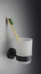 Deante Jasmin, kúpeľňový pohár na zubné kefky, čierna matná, DEA-ADJ_N911