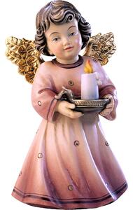 Anjel Sissi so sviečkou z lipového dreva