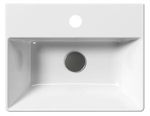 GSI, KUBE X keramické umývadlo 45x35 cm, biela ExtraGlaze, 9485111