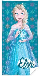 Bavlnená plážová osuška Frozen - Ľadová kráľovná Elsa