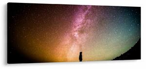 Obraz - obloha plná hviezd (120x50 cm)