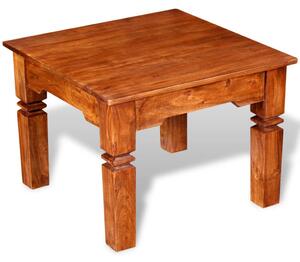 Konferenčný stolík, drevený masív 60x60x45 cm