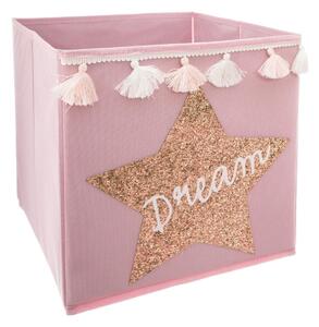 Atmosphera Detský úložný box na hračky ružový DREAM