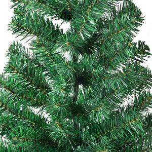 Umelý vianočný stromček - jedľa, 150 cm, so stojanom, zelený