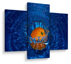 Obraz - pomaranč vo vode (90x60 cm)