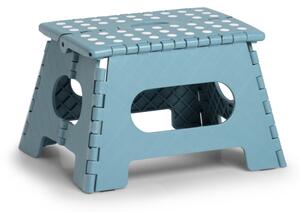 ZELLER Skladacia stolička malá modrá 35x28x22cm, nosnosť 150kg