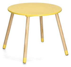 ZELLER Sada 3ks detského stola s dvoma stoličkami zelená, žltá, biela