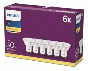 Philips SADA 6x LED Žiarovka Philips GU10/4,7W/230V 2700K P5417 + záruka 3 roky zadarmo