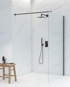 Oltens Bo stena sprchovacieho kúta 80 cm čierna matný/sklo priehľadné 22000300