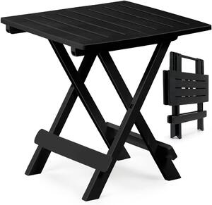 Garten Sklápací stolík z umelej hmoty, kempingový stolík 45x43x50cm čierny, I.P.A.E-Progarden