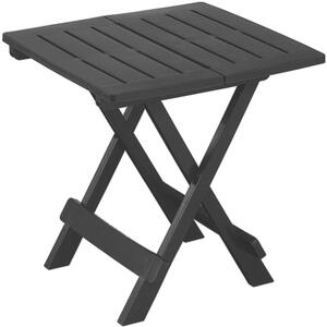 Garten Sklápací stolík z umelej hmoty, kempingový stolík 45x43x50cm čierny, I.P.A.E-Progarden