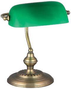 Rabalux Bank stolová lampa 1x60 W zelená-hnedá 4038
