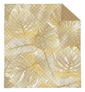 DETEXPOL Prehoz na posteľ Monstera Gold Polyester, 220/240 cm