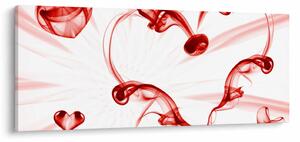 Obraz srdca z dymu (120x50 cm)