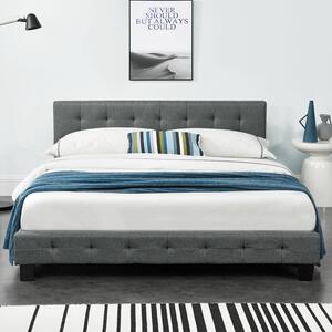 Čalúnená posteľ Manresa 140 x 200 cm - šedá