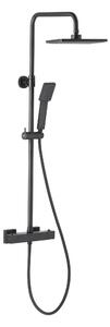 KFA Armatura Logon sprchová súprava nástenná s termostatom WARIANT-čiernaU-OLTENS | SZCZEGOLY-čiernaU-GROHE | čierna 5746-910-81