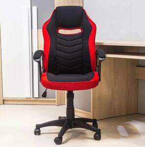 Kancelárska stolička CAMARO čierna/červená