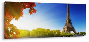 Obraz - jeseň v Paríži (120x50 cm)
