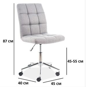 Kancelárska stolička Q-020 sivý materiál