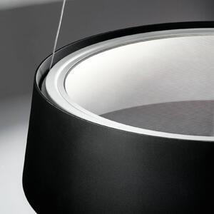 Závesné svietidlo Stilnovo Oxygen LED, čierne, Ø 56 cm