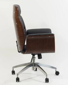 Kancelárska stolička OREGON čierna eko koža