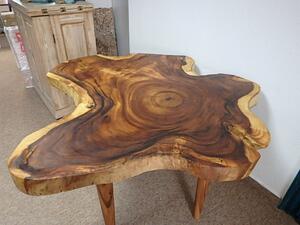 Stôl jedálenský TROPIC I, masívne exotické drevo, natural