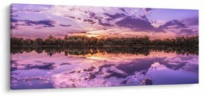 Obraz fialového neba (120x50 cm)