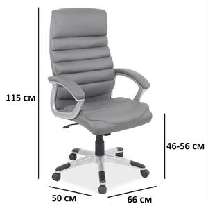Kancelárska stolička Q-087 šedá