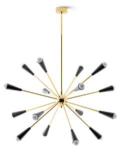 Stilnovo Sputnik LED svietidlo, zlatá/čierna