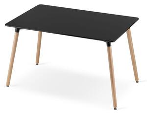 Moderný jedálenský stôl v čiernej farbe Čierna