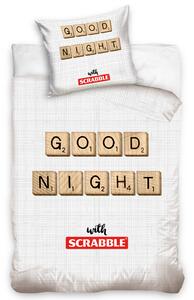 TipTrade Bavlnené obliečky 140x200 + 70x90 cm - Scrabble Dobrú noc