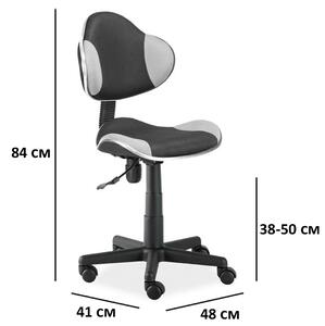 Kancelárska stolička Q-G2 šedo/čierna