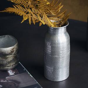 Hliníková váza Fenja Antique Silver 26 cm
