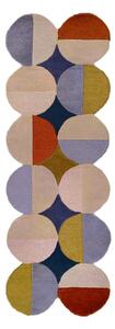Ručne tkaný vlnený behúň 80x230 cm Mia Ellipse – Flair Rugs