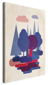OBRAZ NA PLÁTNE, abstraktné, zvieratá, stromy, 40/60/1,2 cm artgeist - Online Only bytové doplnky, Online Only