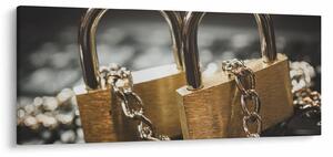 Obraz dvoch zámkov (120x50 cm)